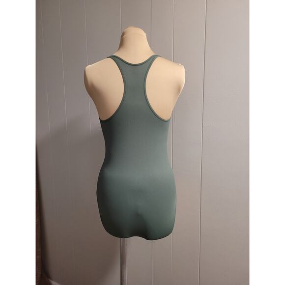 Capezio Women's Size Medium Green Racerback Leotard Bodysuit - Picture 1 of 11